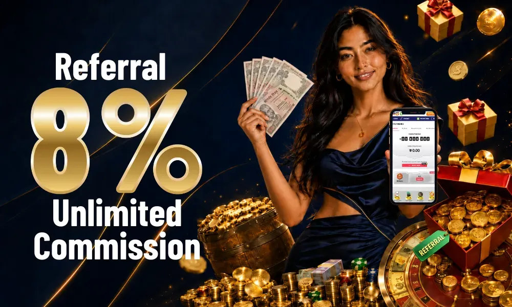 FW8 Nepal 8% unlimited referral commission bonus banner