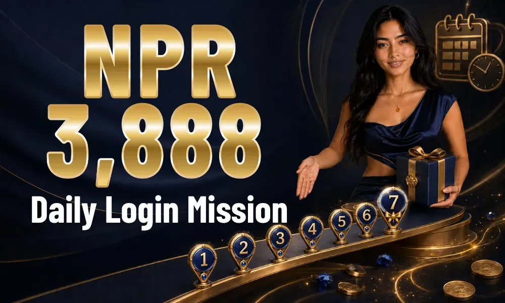 FW8 Nepal NPR 3,888 daily login mission bonus banner
