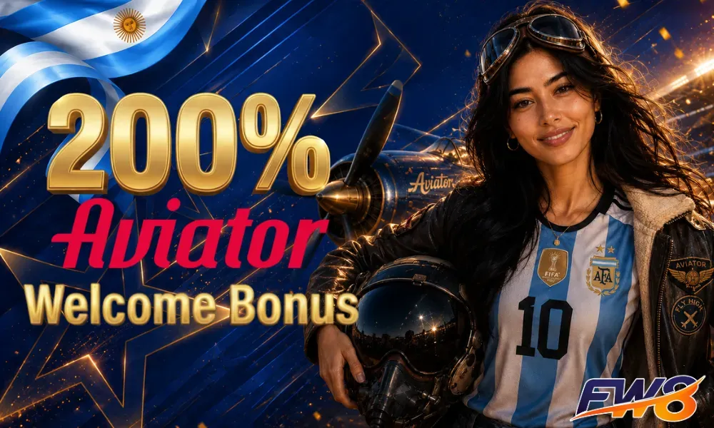 200% Spribe Aviator Welcome Bonus at FW8 Casino