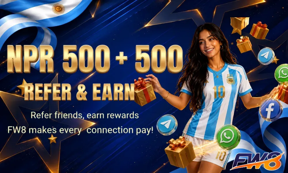 NPR 500 Refer and Earn Invite Bonus at FW8